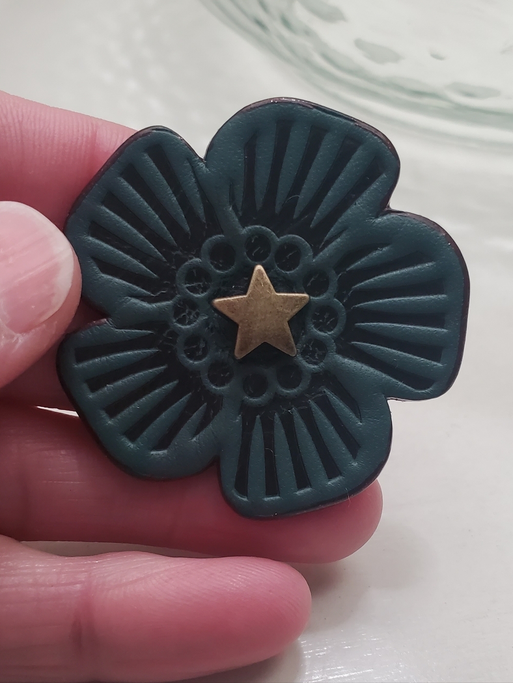 Coach Replacement Tea Rose With Star (Blue) - Picture 3 of 7